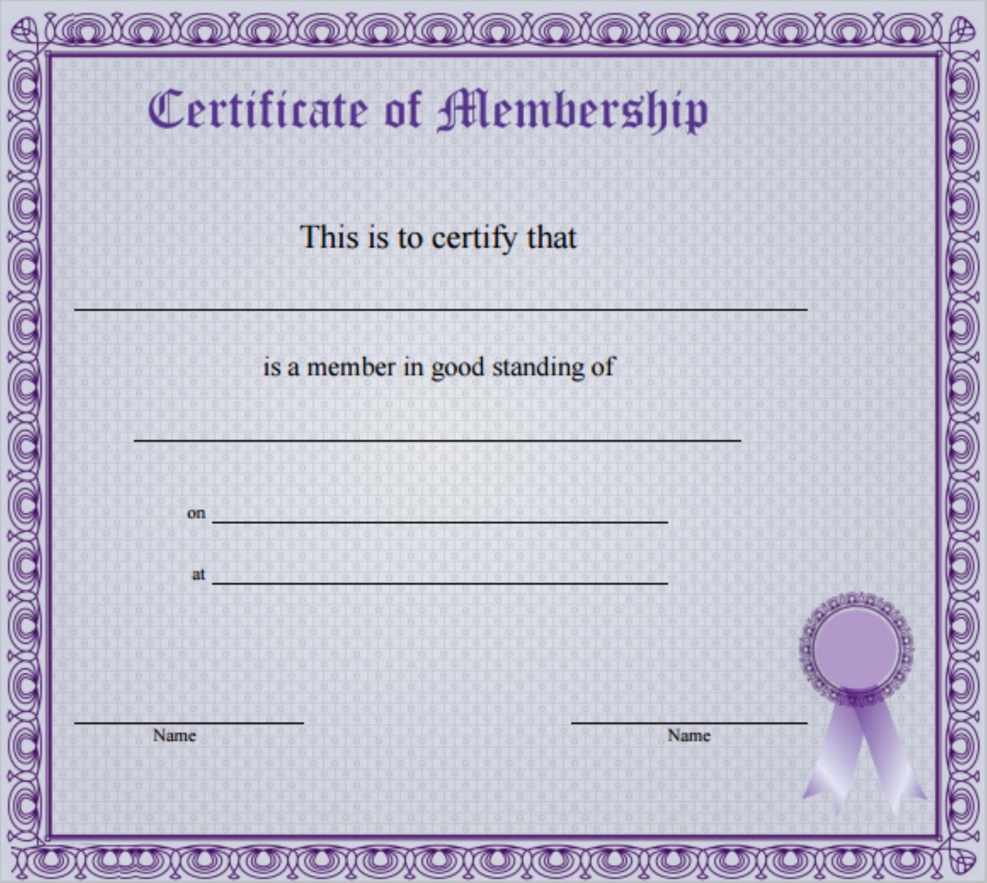 Membership (Template)